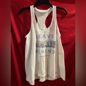 Vineyard, sign racer back tank top xs